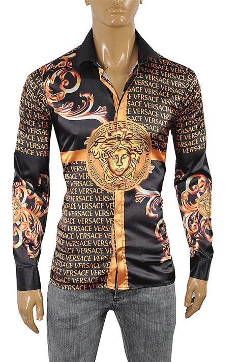 man versace shirt|versace formal shirts.